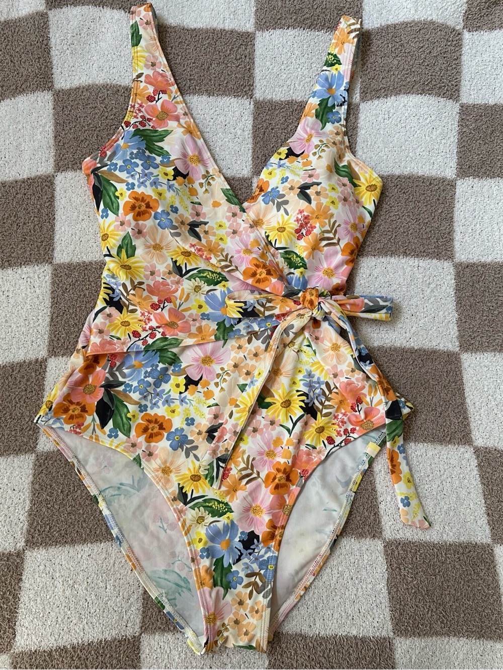 Summersalt Riffle Paper Co The Perfect Wrap One-Piece Marguerite